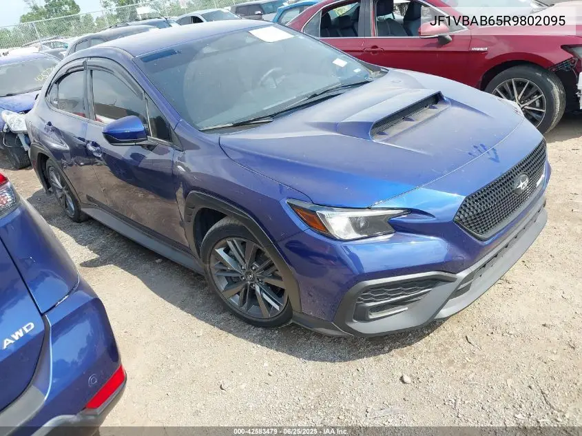 2024 Subaru Wrx VIN: JF1VBAB65R9802095 Lot: 42583479