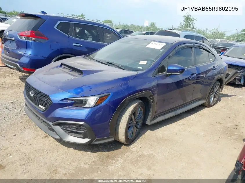 2024 Subaru Wrx VIN: JF1VBAB65R9802095 Lot: 42583479