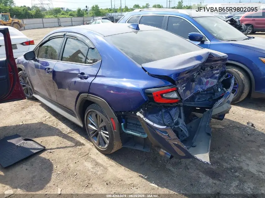 2024 Subaru Wrx VIN: JF1VBAB65R9802095 Lot: 42583479