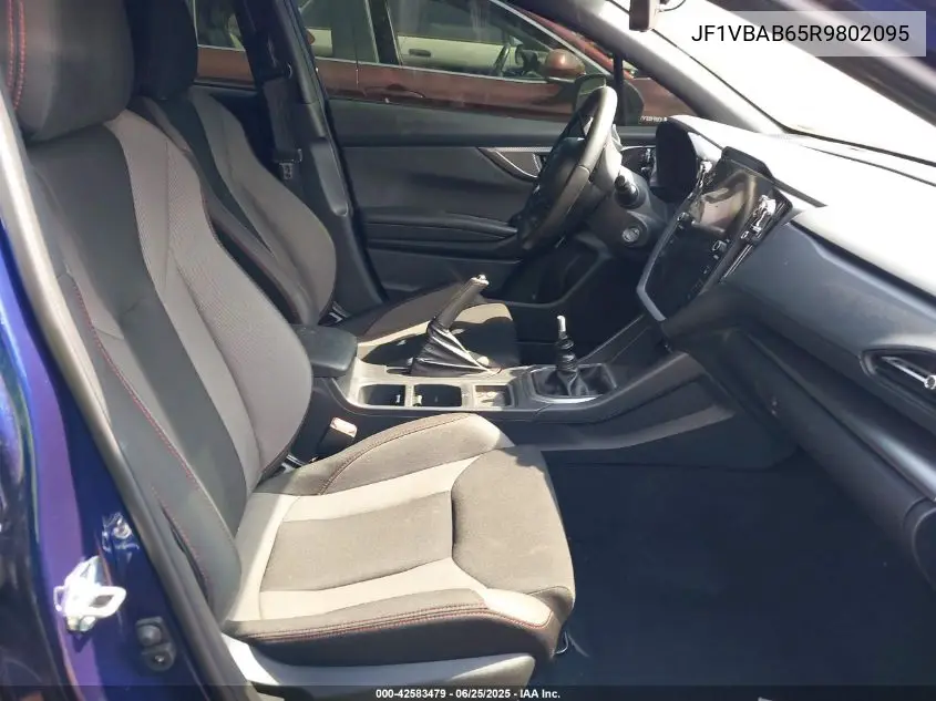 2024 Subaru Wrx VIN: JF1VBAB65R9802095 Lot: 42583479