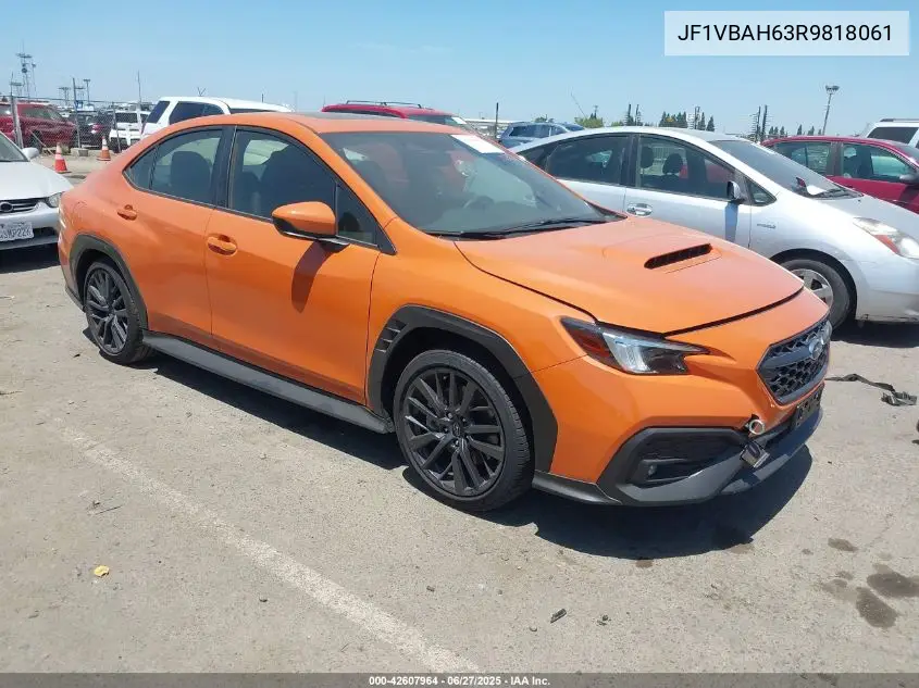 2024 Subaru Wrx Premium VIN: JF1VBAH63R9818061 Lot: 42607964