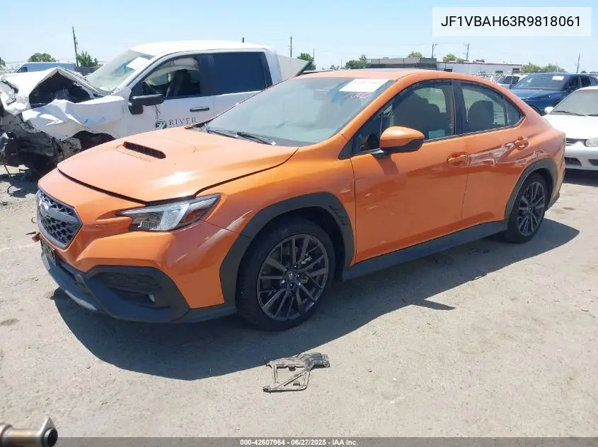 2024 Subaru Wrx Premium VIN: JF1VBAH63R9818061 Lot: 42607964