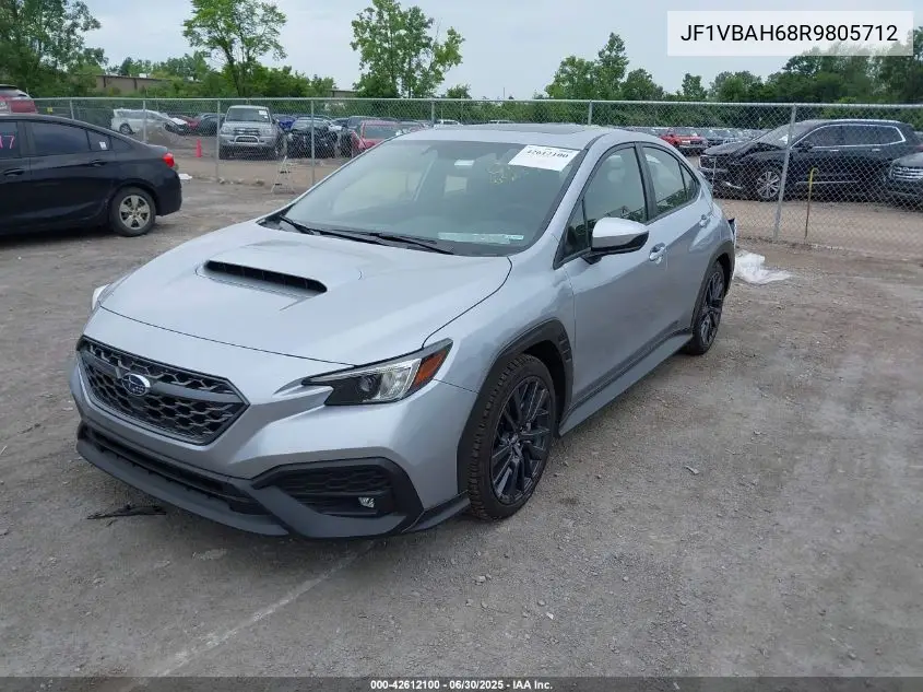 2024 Subaru Wrx Premium VIN: JF1VBAH68R9805712 Lot: 42612100