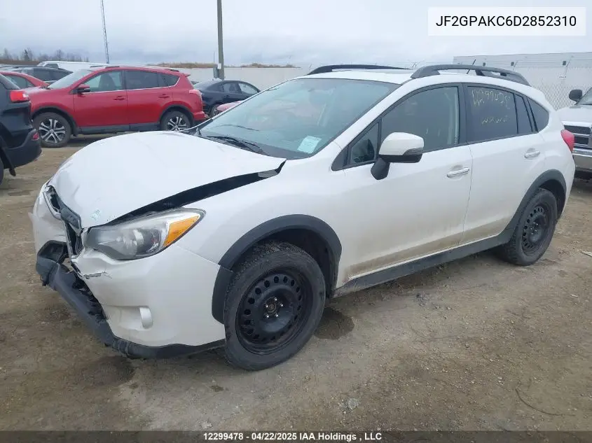 2013 Subaru Xv Crosstrek Limited Package VIN: JF2GPAKC6D2852310 Lot: 12299478X