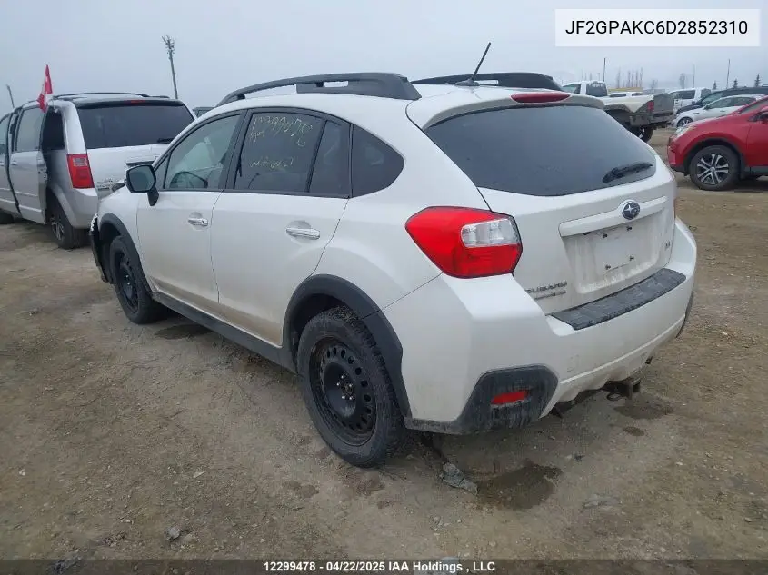 2013 Subaru Xv Crosstrek Limited Package VIN: JF2GPAKC6D2852310 Lot: 12299478X