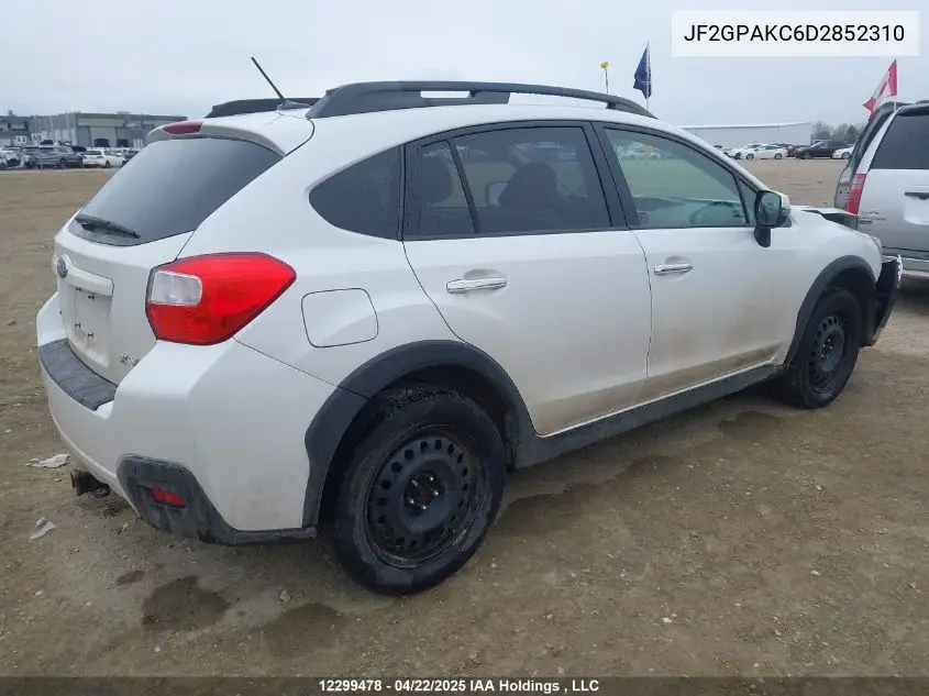 2013 Subaru Xv Crosstrek Limited Package VIN: JF2GPAKC6D2852310 Lot: 12299478X