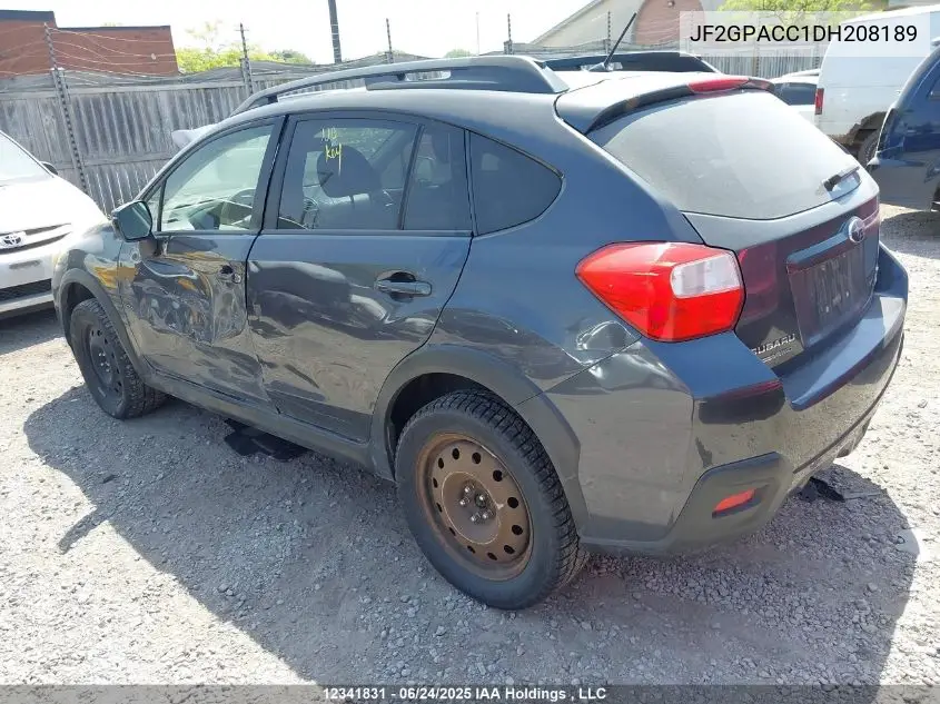 2013 Subaru Xv Crosstrek Sport Package/Touring VIN: JF2GPACC1DH208189 Lot: 12341831