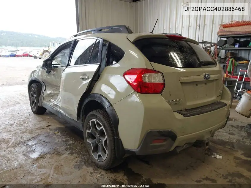 2013 Subaru Xv Crosstrek 2.0I Premium VIN: JF2GPACC4D2886468 Lot: 42248611