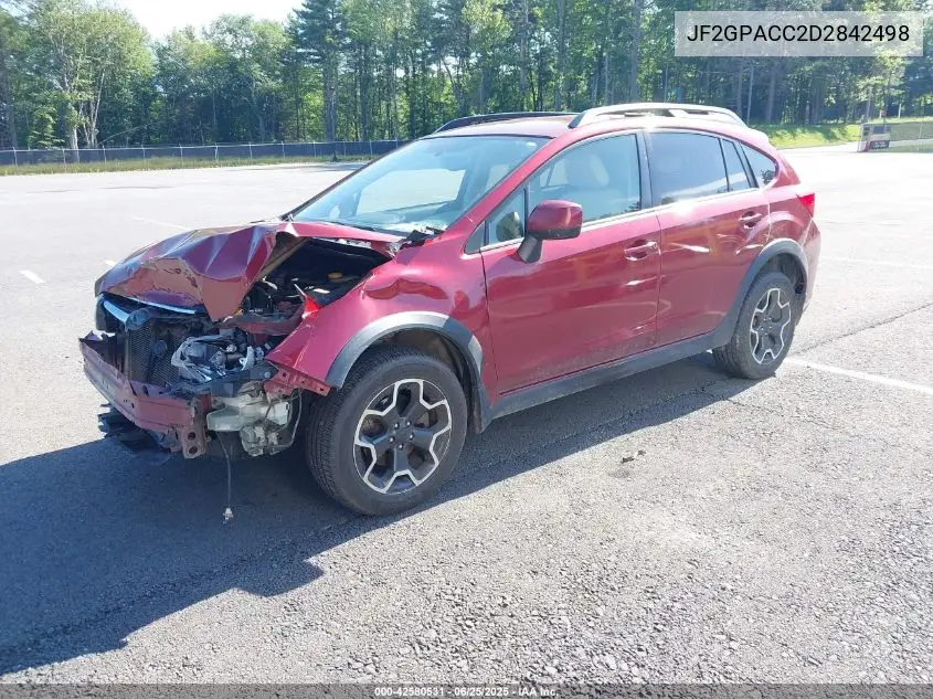 2013 Subaru Xv Crosstrek 2.0I Premium VIN: JF2GPACC2D2842498 Lot: 42580531