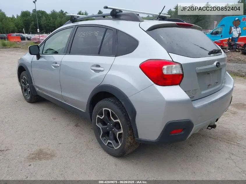 2013 Subaru Xv Crosstrek 2.0I Premium VIN: JF2GPACC2DG852404 Lot: 42589075