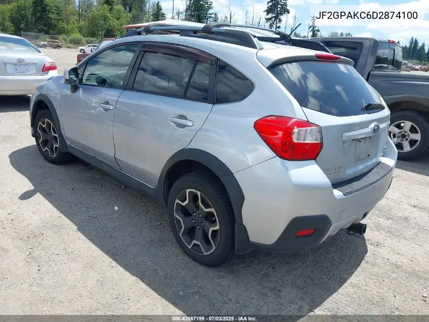 2013 Subaru Xv Crosstrek 2.0I Limited VIN: JF2GPAKC6D2874100 Lot: 42667199