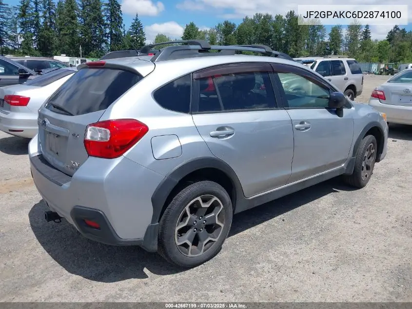 2013 Subaru Xv Crosstrek 2.0I Limited VIN: JF2GPAKC6D2874100 Lot: 42667199