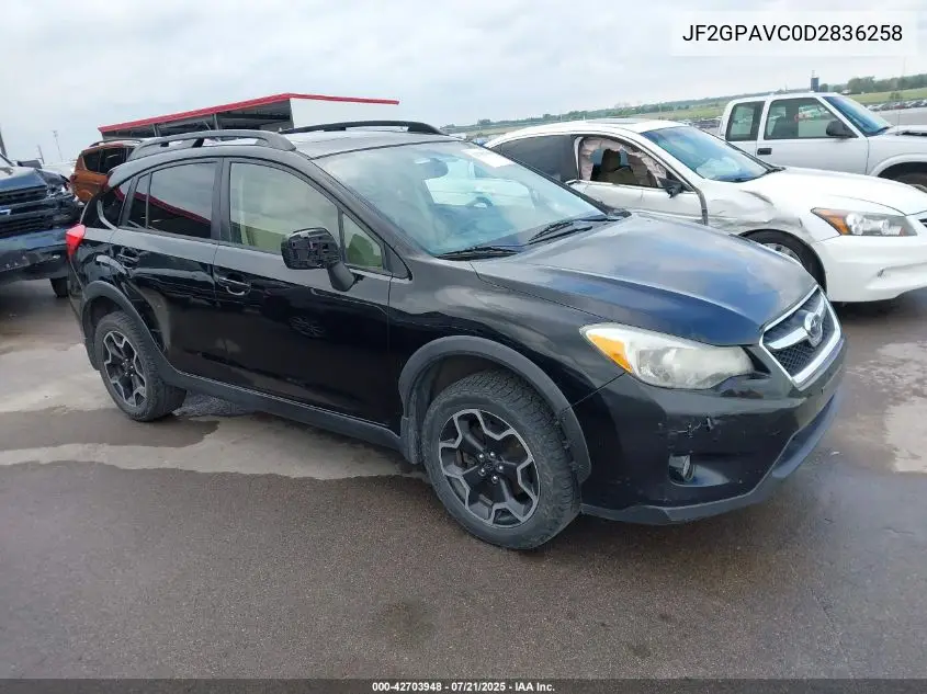 2013 Subaru Xv Crosstrek 2.0I Premium VIN: JF2GPAVC0D2836258 Lot: 42703948
