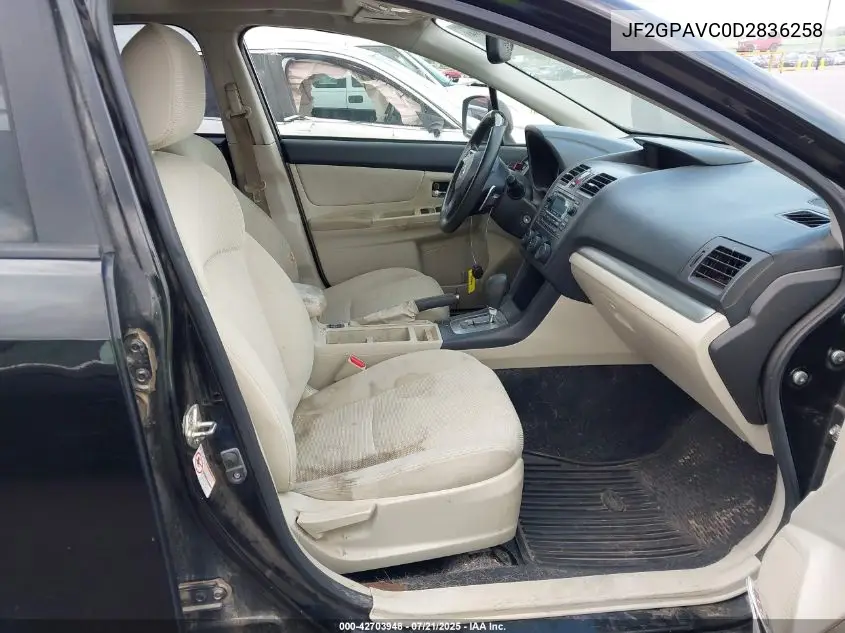 2013 Subaru Xv Crosstrek 2.0I Premium VIN: JF2GPAVC0D2836258 Lot: 42703948