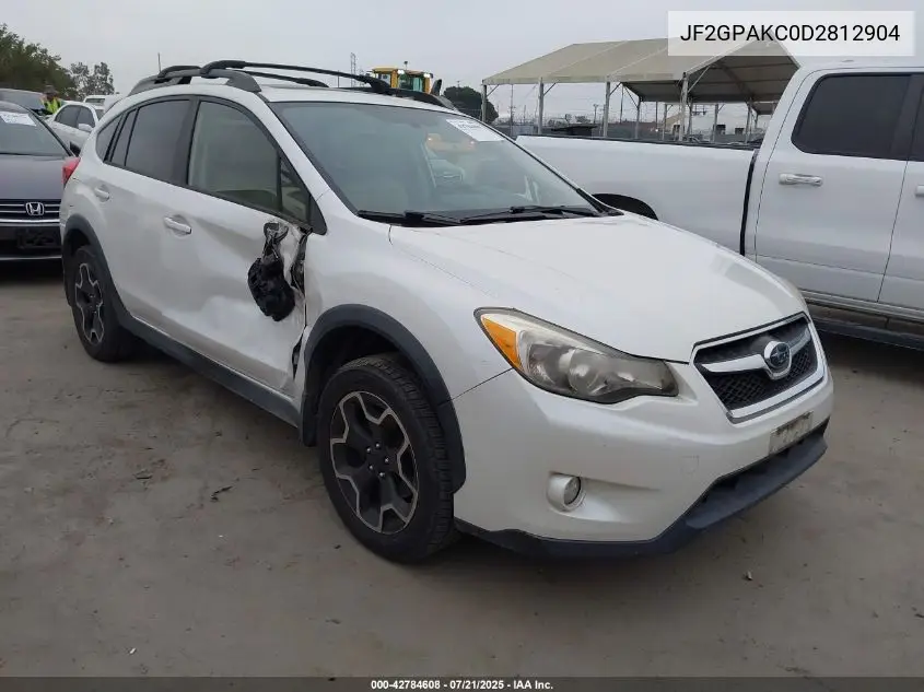 2013 Subaru Xv Crosstrek 2.0I Limited VIN: JF2GPAKC0D2812904 Lot: 42784608