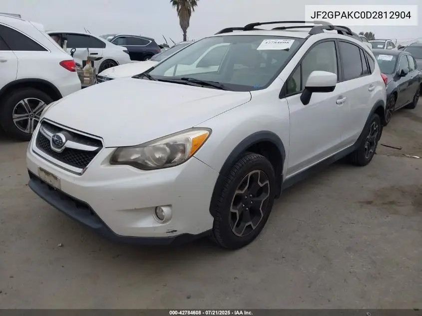 2013 Subaru Xv Crosstrek 2.0I Limited VIN: JF2GPAKC0D2812904 Lot: 42784608
