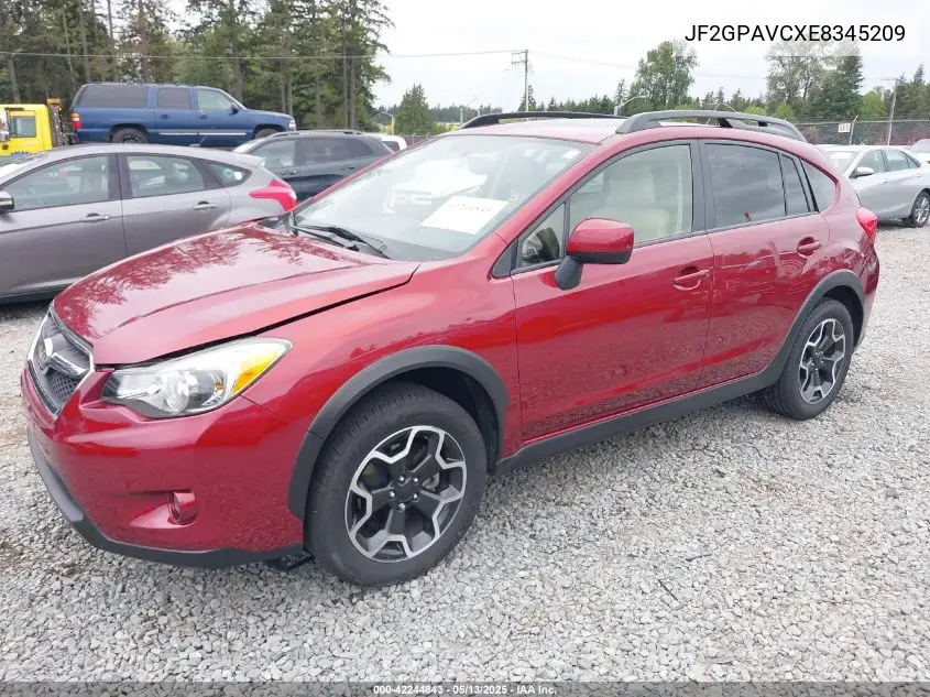2014 Subaru Xv Crosstrek 2.0I Premium VIN: JF2GPAVCXE8345209 Lot: 42244843
