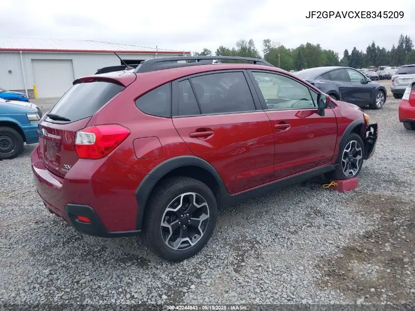 2014 Subaru Xv Crosstrek 2.0I Premium VIN: JF2GPAVCXE8345209 Lot: 42244843
