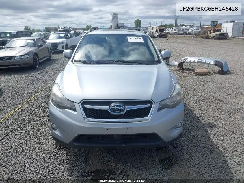 2014 Subaru Xv Crosstrek Hybrid 2.0I Touring VIN: JF2GPBKC6EH246428 Lot: 42586440