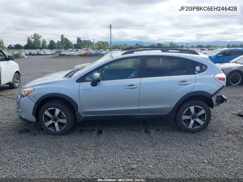 2014 Subaru Xv Crosstrek Hybrid 2.0I Touring VIN: JF2GPBKC6EH246428 Lot: 42586440