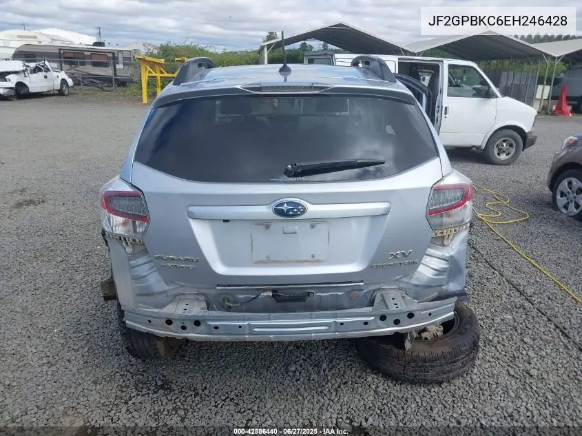 2014 Subaru Xv Crosstrek Hybrid 2.0I Touring VIN: JF2GPBKC6EH246428 Lot: 42586440