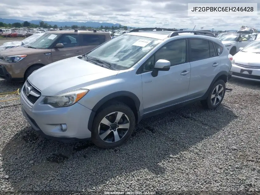 2014 Subaru Xv Crosstrek Hybrid 2.0I Touring VIN: JF2GPBKC6EH246428 Lot: 42586440