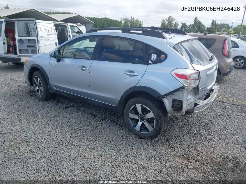 2014 Subaru Xv Crosstrek Hybrid 2.0I Touring VIN: JF2GPBKC6EH246428 Lot: 42586440