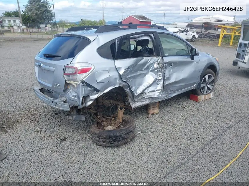 2014 Subaru Xv Crosstrek Hybrid 2.0I Touring VIN: JF2GPBKC6EH246428 Lot: 42586440