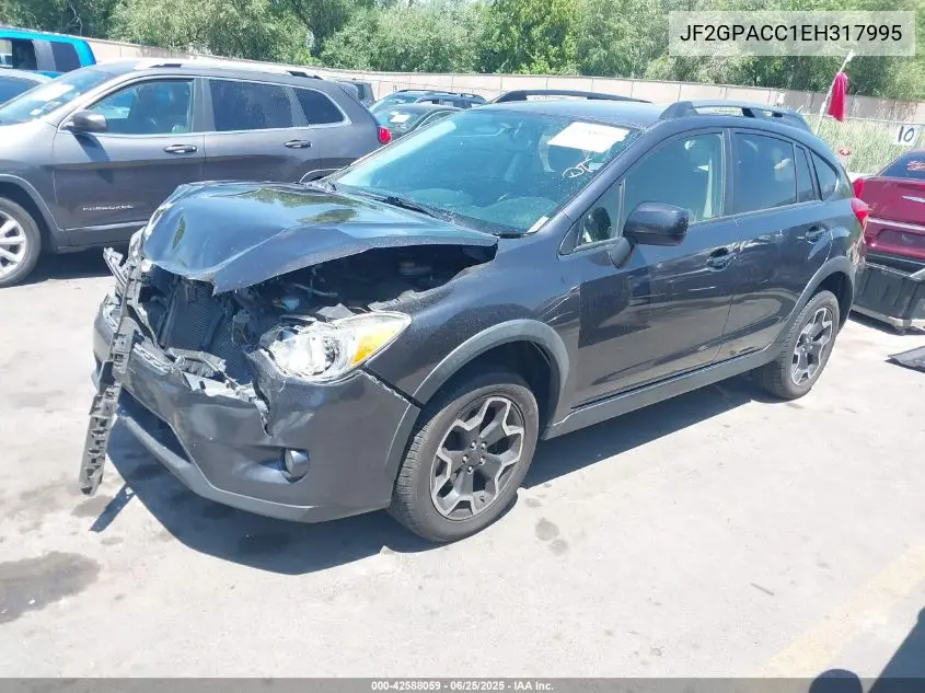 2014 Subaru Xv Crosstrek 2.0I Premium VIN: JF2GPACC1EH317995 Lot: 42588059