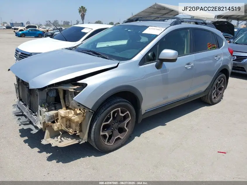 2014 Subaru Xv Crosstrek 2.0I Premium VIN: JF2GPACC2E8214519 Lot: 42597065