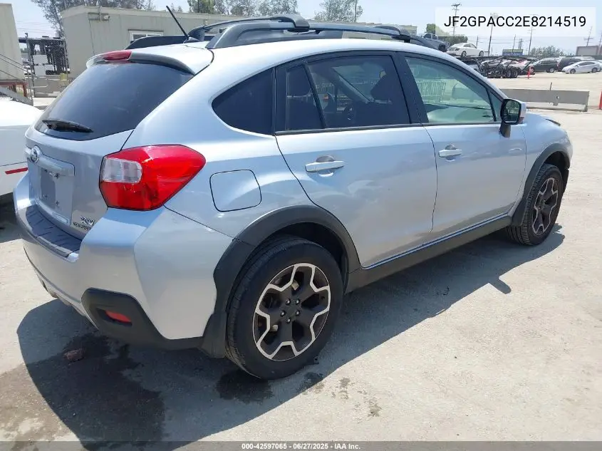 2014 Subaru Xv Crosstrek 2.0I Premium VIN: JF2GPACC2E8214519 Lot: 42597065