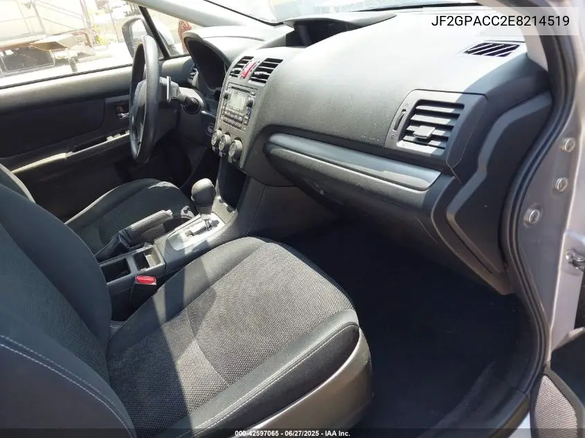 2014 Subaru Xv Crosstrek 2.0I Premium VIN: JF2GPACC2E8214519 Lot: 42597065