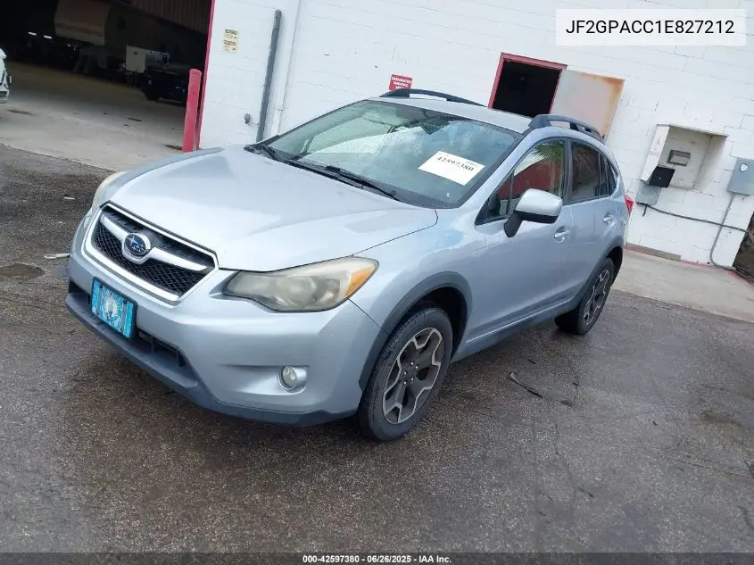 2014 Subaru Xv Crosstrek 2.0I Premium VIN: JF2GPACC1E827212 Lot: 42597380