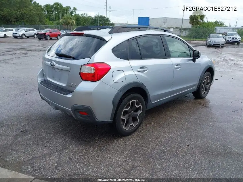 2014 Subaru Xv Crosstrek 2.0I Premium VIN: JF2GPACC1E827212 Lot: 42597380