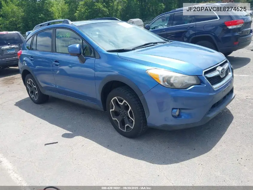 2014 Subaru Xv Crosstrek 2.0I Premium VIN: JF2GPAVC8E8274625 Lot: 42616081