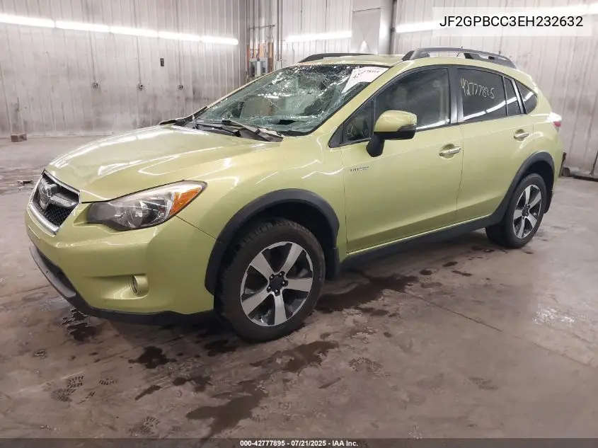 2014 Subaru Xv Crosstrek Hybrid 2.0I VIN: JF2GPBCC3EH232632 Lot: 42777895
