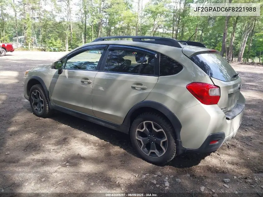 2015 Subaru Xv Crosstrek 2.0I Premium VIN: JF2GPADC6F8221988 Lot: 42459297