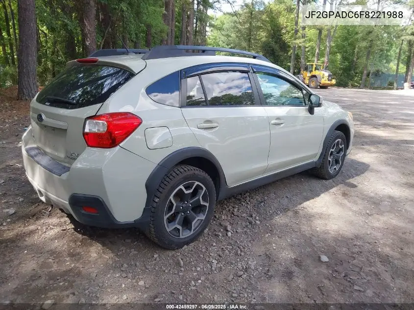 2015 Subaru Xv Crosstrek 2.0I Premium VIN: JF2GPADC6F8221988 Lot: 42459297