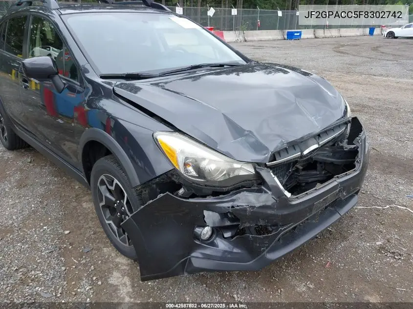 2015 Subaru Xv Crosstrek 2.0I Premium VIN: JF2GPACC5F8302742 Lot: 42587802
