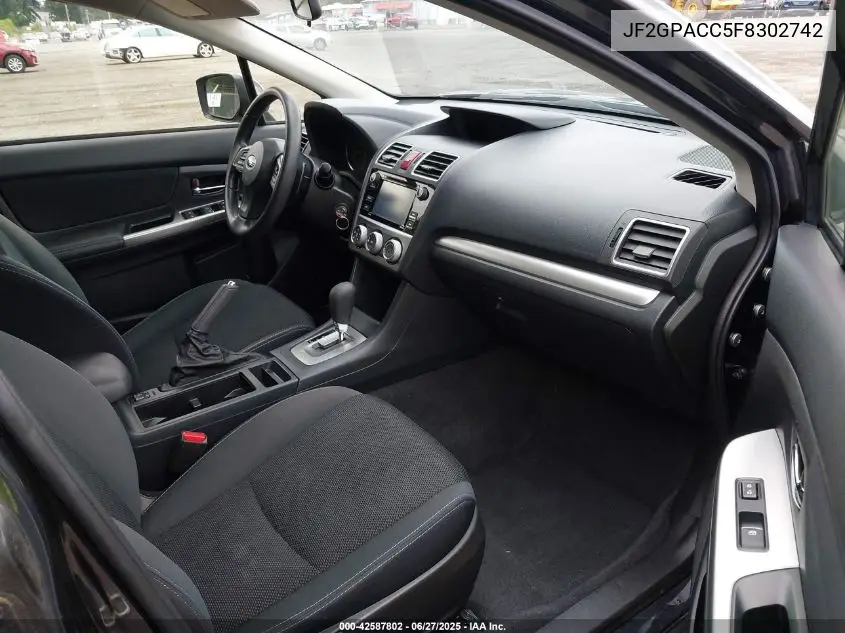 2015 Subaru Xv Crosstrek 2.0I Premium VIN: JF2GPACC5F8302742 Lot: 42587802
