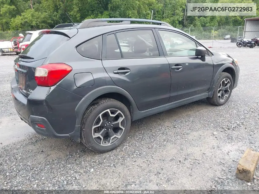 2015 Subaru Xv Crosstrek 2.0I VIN: JF2GPAAC6FG272983 Lot: 42628894