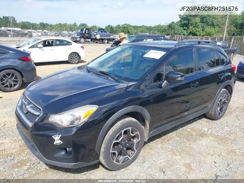 2015 Subaru Xv Crosstrek 2.0I Limited VIN: JF2GPASC8FH251576 Lot: 42660138