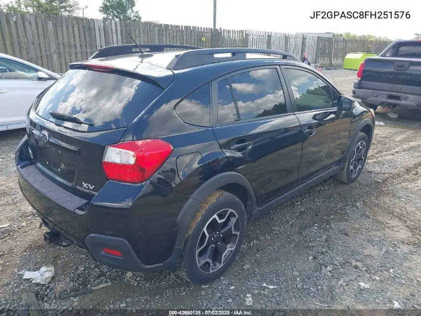 2015 Subaru Xv Crosstrek 2.0I Limited VIN: JF2GPASC8FH251576 Lot: 42660138