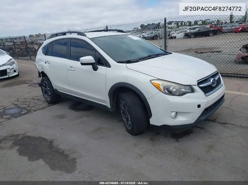 2015 Subaru Xv Crosstrek 2.0I Premium VIN: JF2GPACC4F8274772 Lot: 42746465