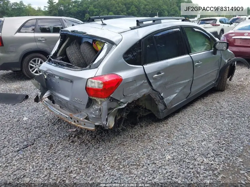2015 Subaru Xv Crosstrek 2.0I Premium VIN: JF2GPACC9F8314909 Lot: 42775591