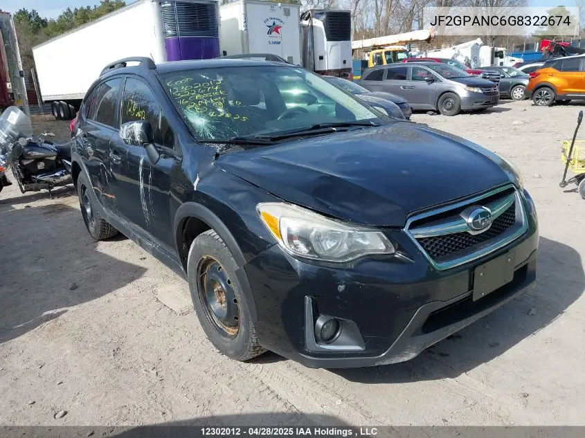 2016 Subaru Crosstrek Limited Package VIN: JF2GPANC6G8322674 Lot: 12302012
