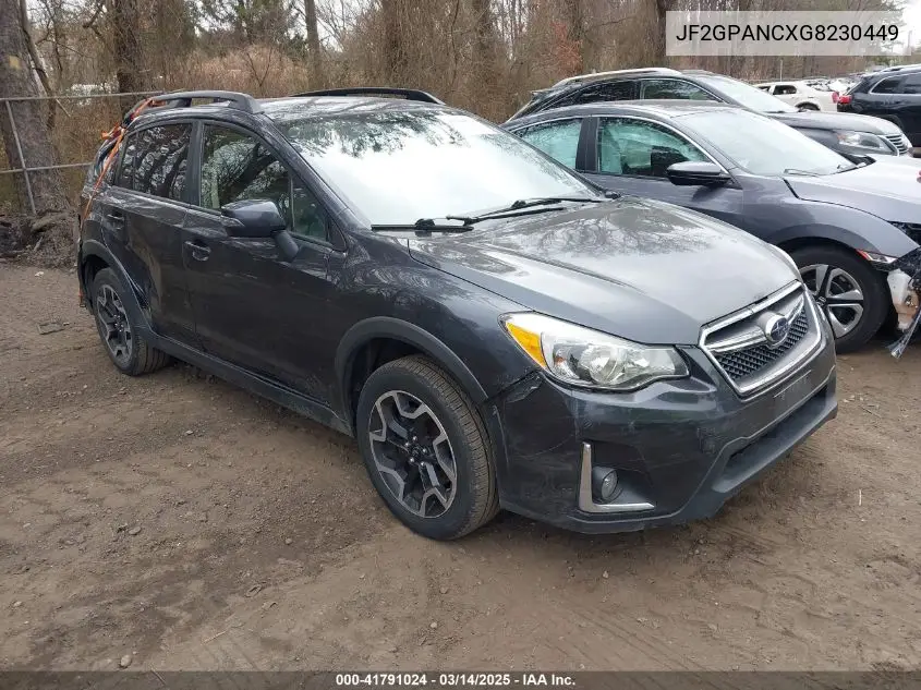 2016 Subaru Crosstrek 2.0I Limited VIN: JF2GPANCXG8230449 Lot: 41791024