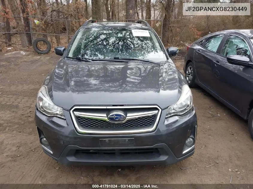 2016 Subaru Crosstrek 2.0I Limited VIN: JF2GPANCXG8230449 Lot: 41791024