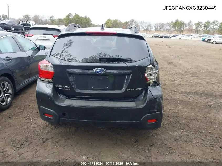 2016 Subaru Crosstrek 2.0I Limited VIN: JF2GPANCXG8230449 Lot: 41791024