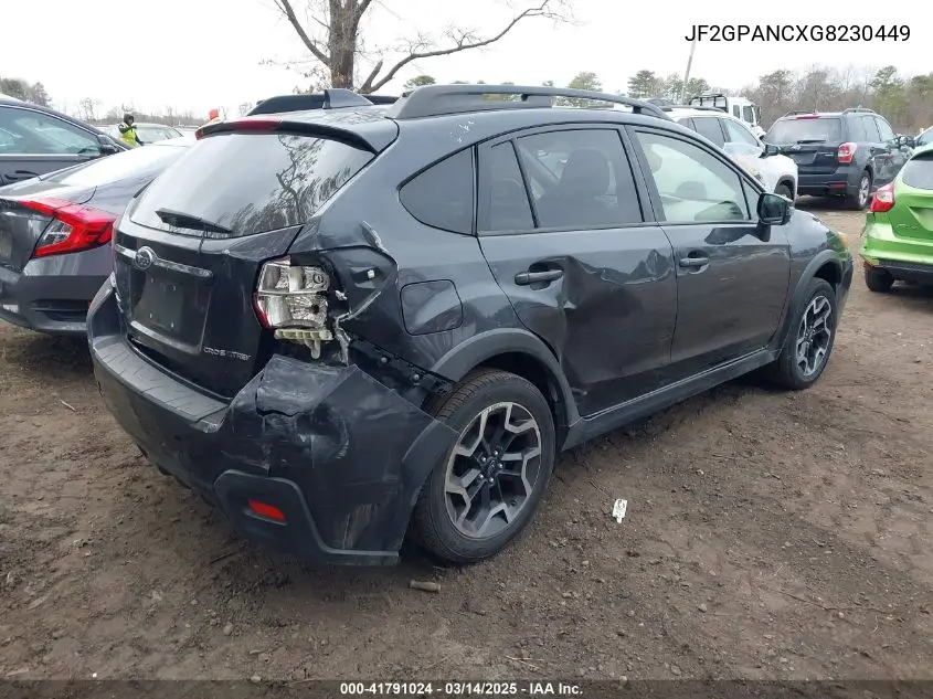 2016 Subaru Crosstrek 2.0I Limited VIN: JF2GPANCXG8230449 Lot: 41791024